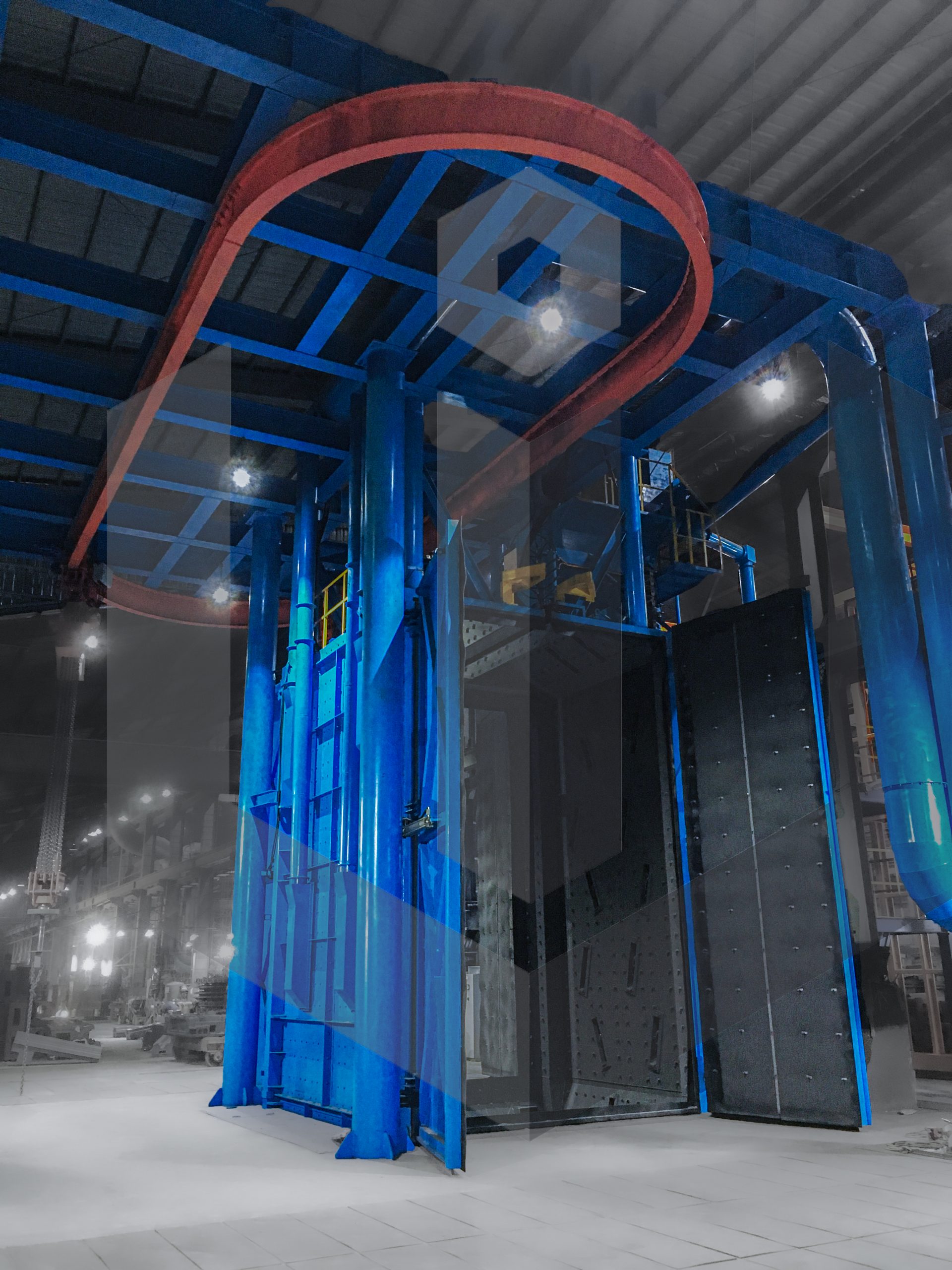 懸掛吊式噴砂機-岦威