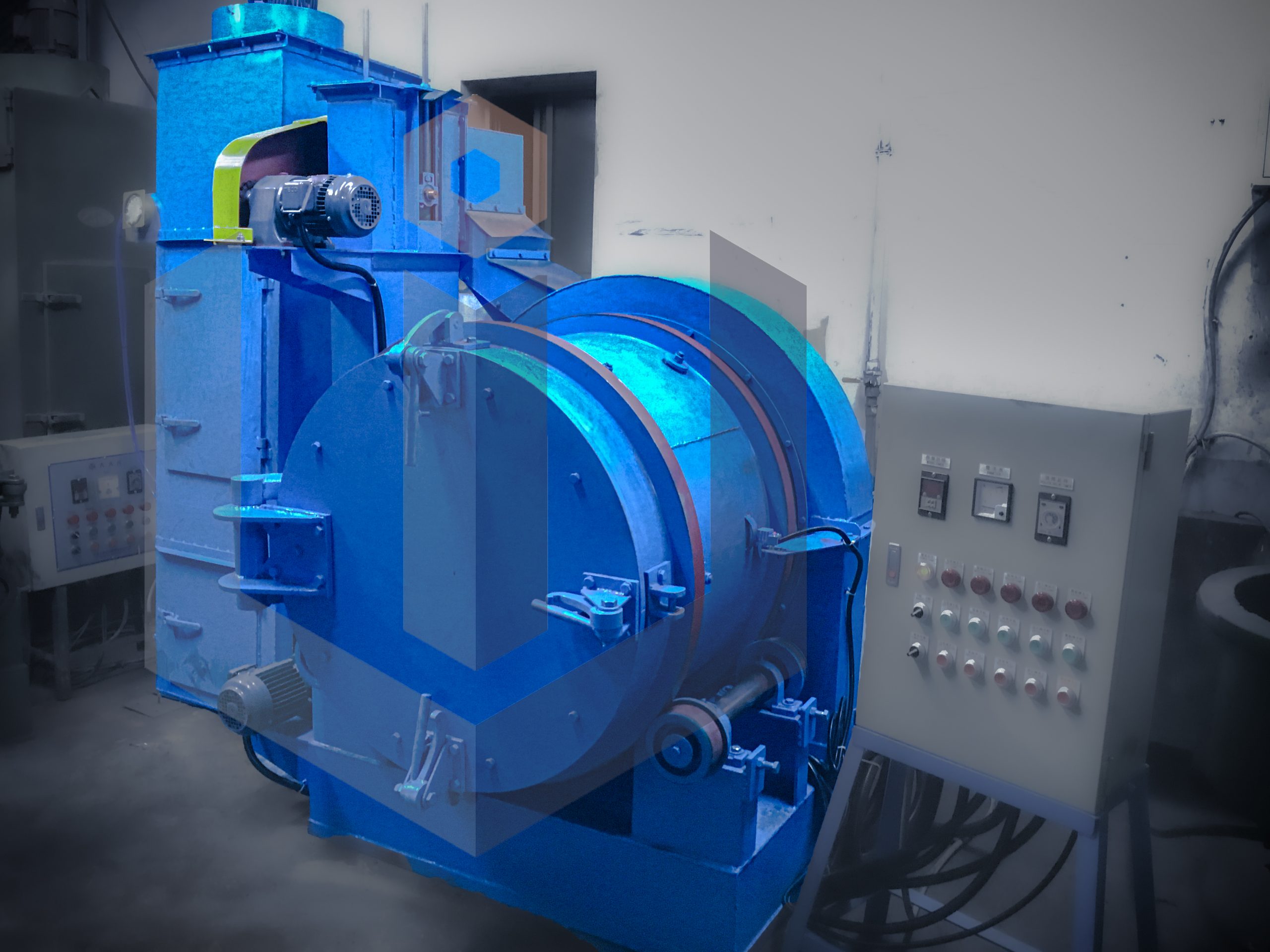 滾筒式噴砂機-岦威