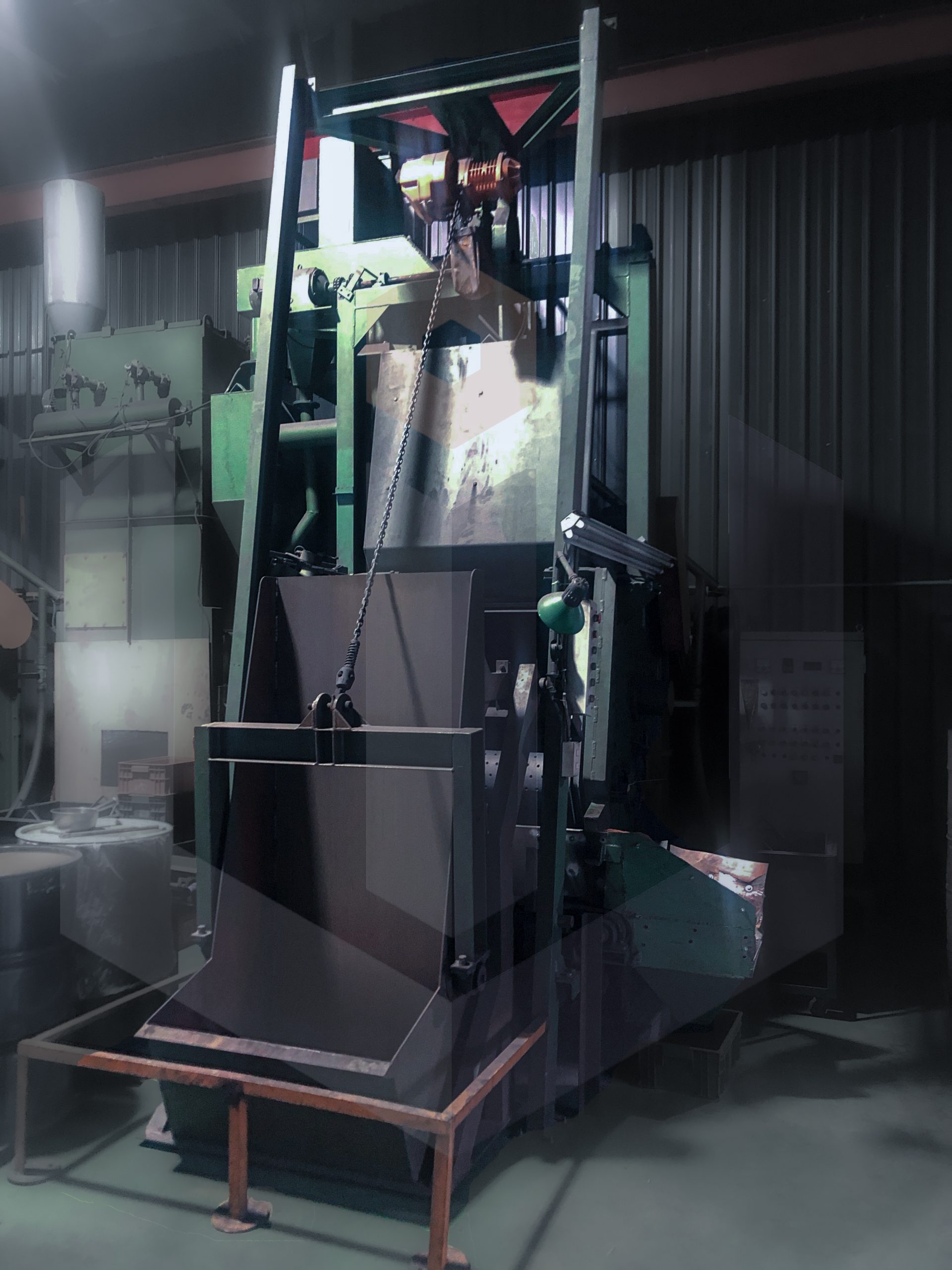 滾筒式噴砂機-岦威