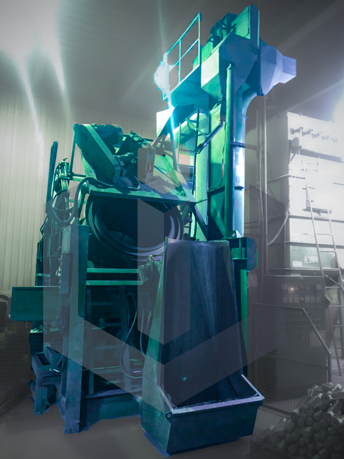 滾筒式噴砂機-岦威